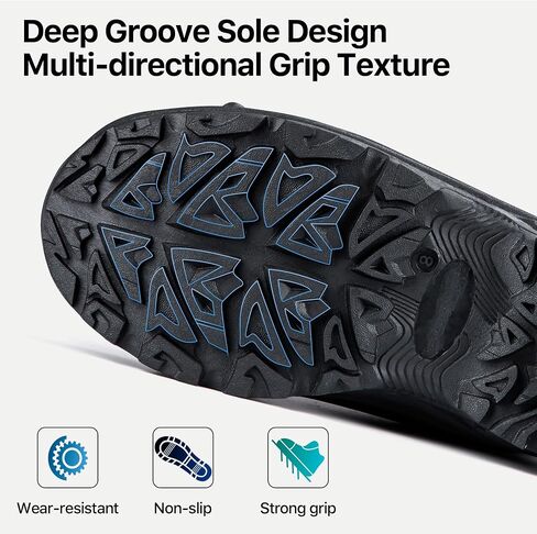 FREE SOLDIER Mens Snow Winter Boots for Men Warm Fleece Lining Winter Ski Shoes Waterproof Insulated Booties in Saudi Arabia