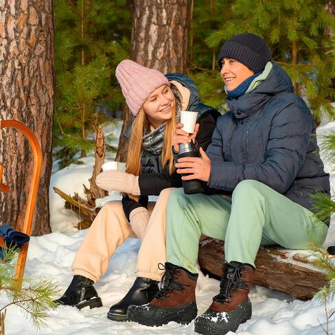 FREE SOLDIER Mens Snow Winter Boots for Men Warm Fleece Lining Winter Ski Shoes Waterproof Insulated Booties in Saudi Arabia