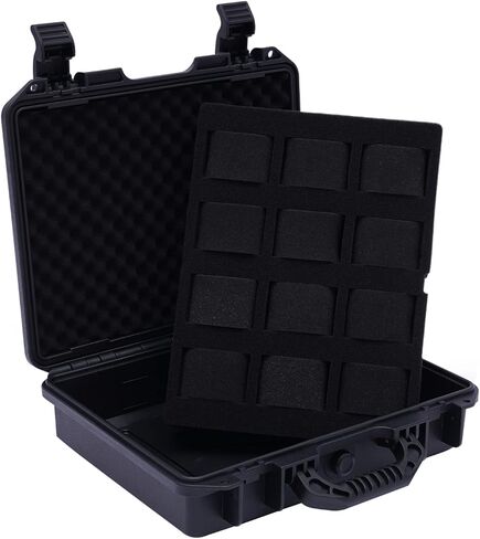 12-slot Watch Display Case, Watch Carry Organizer, Travel Storage Protection Shockproof Pressure, Travel & Storage Watch Case for Men, Watch Enthusiasts, Collectors, Space Saving (Blue) in Kuwait