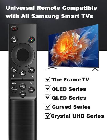 صوت عن بُعد لـ Samsung Smart TV البديل عن بعد ، Universal for Samsung Frame Serif crystal uhd qled OLED 4K 8K Voice Smart TVS in Kuwait