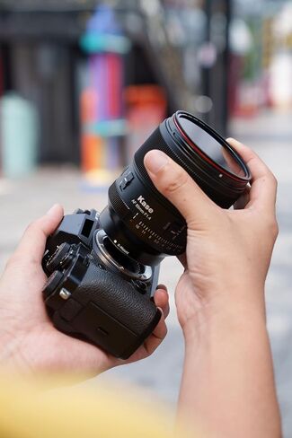 Kase 85mm F1.4 AF Lens Magnetic Front Ring تقبل الثورة والثورة بالإضافة إلى المرشحات المغناطيسية (متوافقة مع Nikon Z) in Saudi Arabia