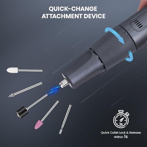 مجموعة أدوات دوار هارديل كولس لليسكس ، أداة دوارة ذات 6 سرعات مع شاشة رقمية وشحنة USB-C ، موتول متعدد الوظائف مع إكسسوارات 80pcs للنحت ، الصنفرة ، تلميع الحرف DIY in Kuwait