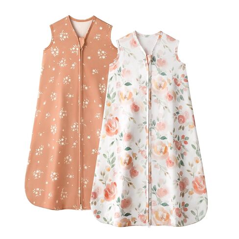 Baby Sleep Sack 18-24 Months, 0.5 TOG Wearable Blanket for Baby Boy and Girl, 2-Way Zipper Toddler Sleeping Bag 2 Pack, Lightweight Sleep Sacks Blue Whale（X-Large） in Kuwait