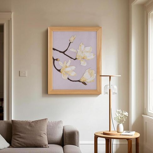 الخشب العام مؤطرة الجدار الفن لغرفة المعيشة المصنوعة يدويًا التقليدية الصينية المصنوعة يدويًا من Cloisonne Tulip لوحات زهرة الصور على الحائط لزخارف غرفة نوم ديكور منزل مقاوم للماء الأمهات يوم 10.8 "x14" x0.6 "عمل فني in Kuwait