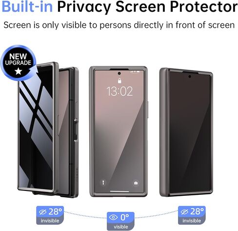 Mobosi Samsung Galaxy Z Fold Screen Screen Film ، حماية شاشة زجاجية 9H ، الأزرق الفاتح in Kuwait