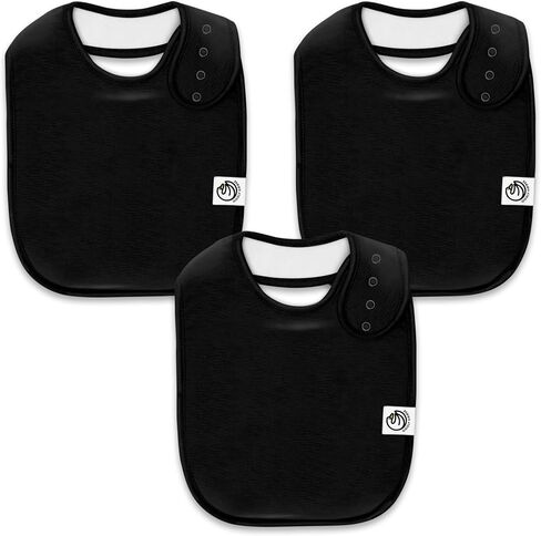 Baby Bibs for Boys & Girls - القطن العضوي ، سال لعابهات وامسدة للغاية مع اللقطات القابلة للتعديل - 3 عبوات in Kuwait