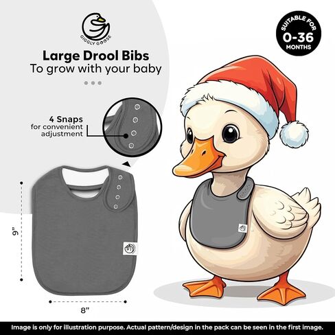Baby Bibs for Boys & Girls - القطن العضوي ، سال لعابهات وامسدة للغاية مع اللقطات القابلة للتعديل - 3 عبوات in Kuwait