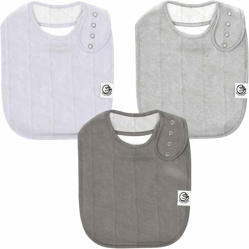 Baby Bibs for Boys & Girls - القطن العضوي ، سال لعابهات وامسدة للغاية مع اللقطات القابلة للتعديل - 3 عبوات in Kuwait