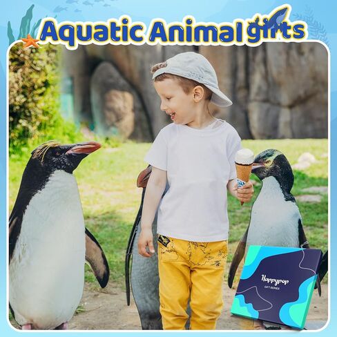 هدايا Penguin Applyypop للأولاد - جوارب محيط مجنونة مضحكة 7-9 سنوات ، جوارب حيوان البطريق in Kuwait
