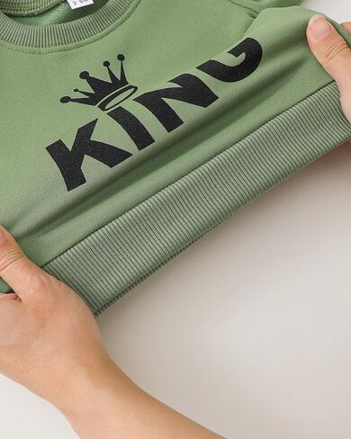 Jecson Baby Boy Fall Cloths: Warm & Soft Infant Strits مجموعة من النوع الثقيل للعبث والركض Pant 2pcs in Kuwait