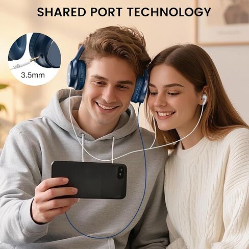 USB C Headphones Wired, Over Ear Wired Headphones with Microphone, Volume Control, HD Stereo Sound, Foldable Type C Headset for iPhone 16, Samsung, Laptop, Gaming, Travel in Saudi Arabia