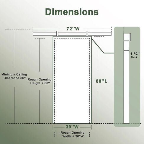 White 3 Lite Frosted Glass Nickel barn Door, 24'' x 80'' in Saudi Arabia