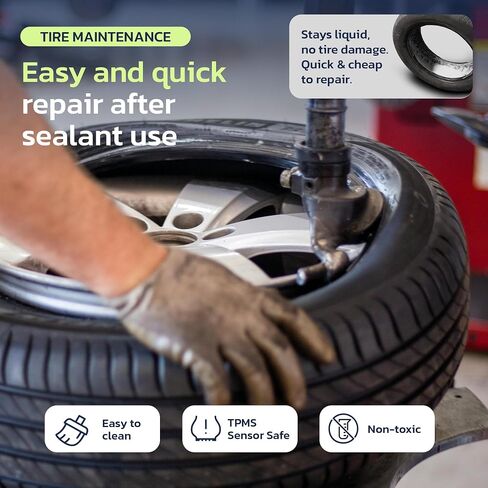 Woowind Tire Sealant Instant Flat Tire Repair Kit (15.22oz) – Seals Punctures Up to 0.236Inch for Cars, Trucks & SUVs – TPMS Safe, No Tools Needed, All-Weather, Works with Most Inflators, Drive 125mi in Saudi Arabia