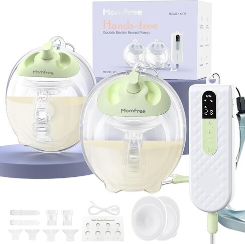 Breast Pump K3,Ultra-Lightweight Hands Free Wearable Breast Pump,Upgraded Double-Seal Flange Electric Breastfeeding Pump with 3 Modes | 9 Levels, 3 Fine-Tuned Rhythms,15-24mm in Saudi Arabia