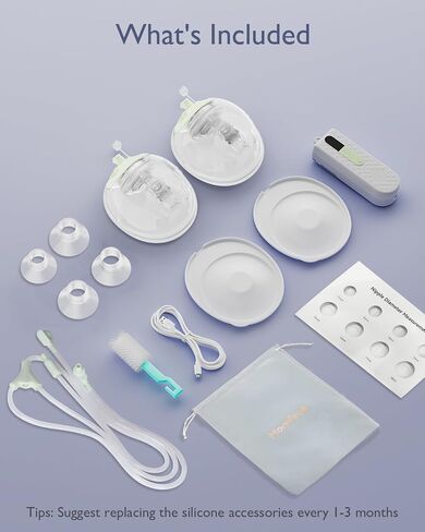 Breast Pump K3,Ultra-Lightweight Hands Free Wearable Breast Pump,Upgraded Double-Seal Flange Electric Breastfeeding Pump with 3 Modes | 9 Levels, 3 Fine-Tuned Rhythms,15-24mm in Saudi Arabia