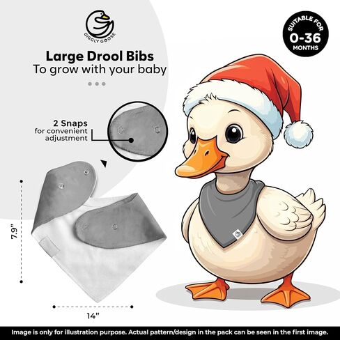 Baby Bibs for Boys & Girls - القطن العضوي ، سال لعابهات وامسدة للغاية مع اللقطات القابلة للتعديل - 3 عبوات in Kuwait