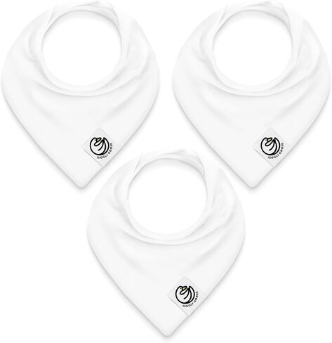 Baby Bibs for Boys & Girls - القطن العضوي ، سال لعابهات وامسدة للغاية مع اللقطات القابلة للتعديل - 3 عبوات in Kuwait