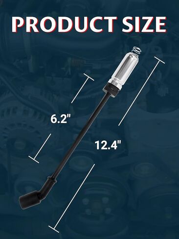 High-Performance 8.0mm Spark Plug Wire Set for 1999-2006 Chevy Silverado/GMC Sierra/Tahoe/Yukon - Durable Ignition Wires Without Heat Shield (Black) - Model 9748HH in Kuwait