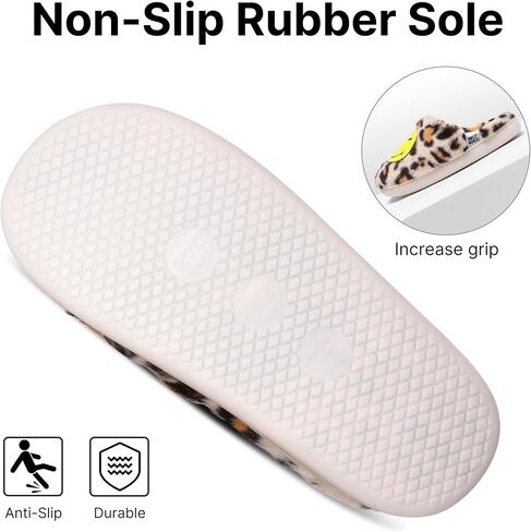 Womens Mens Smile Face Slippers Soft Plush House Slippers Retro Happy Slip-On Slides Winter Warm Comfy Memory Foam Fluffy Indoor Outdoor Shoes in Saudi Arabia