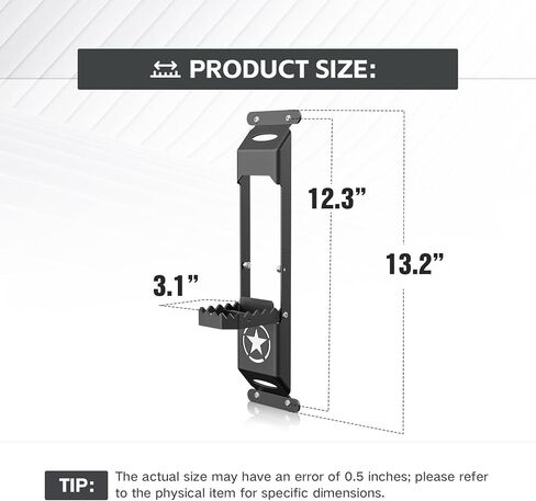 لـ JK jl jt hinge step step foot foot with bottle epatable fort incluction with 2007-2025 Jeep Wrangler jk jl jku jlu & gladiator jt 2/4 doors ، foot step step star door (2 pcs) in Saudi Arabia