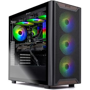 Skytech Azure Gaming PC Desktop, Ryzen 7 9800X3D 4.7 GHz (5.2 GHz Turbo), NVIDIA RTX 5070 12GB, 1TB Gen4 NVMe SSD, 32GB DDR5 RAM 6000 RGB, 850W Gold ATX 3 PSU, 360mm ARGB AIO, Wi-Fi, Win 11 in Saudi Arabia