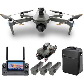 X-Verse KF104 MAX2 Drones with Camera for Adults 4K, RC Screen, 6KM RC Distance, 3-Axis Gimbal EIS, Professional Drone with Obstacle Avoidance, Digital GPS Transmission Quadcopter, 3 Batteries for 120min Max Flight Time in Kuwait