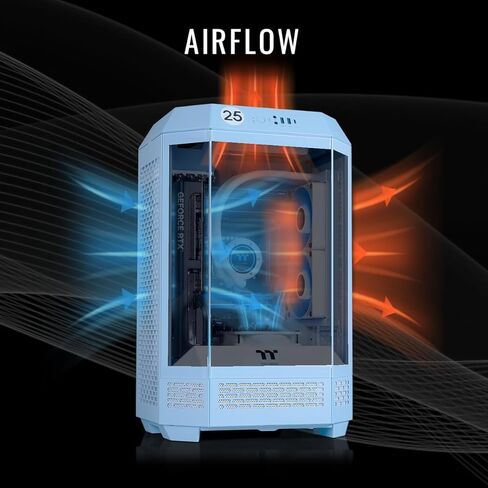 Thermaltake LCGS View 9080-380XL Gaming Desktop (AMD Ryzen™ 9 9900X3D, ToughRam 32GB DDR5 6000MT/s RGB Memory, NVIDIA® GeForce RTX™ 5080, 2TB NVMe M.2, WiFi, Windows 11) VXLB-X870-580-LCS in Saudi Arabia