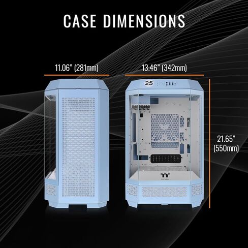 Thermaltake LCGS View 9080-380XL Gaming Desktop (AMD Ryzen™ 9 9900X3D, ToughRam 32GB DDR5 6000MT/s RGB Memory, NVIDIA® GeForce RTX™ 5080, 2TB NVMe M.2, WiFi, Windows 11) VXLB-X870-580-LCS in Saudi Arabia