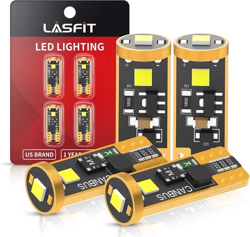 LASFIT 921 LED LED ، 906 W16W T15 912 LED LED ERVENT LIGHT ، NON-POLARITY ، LITER LIGHT PRESSION LIGHTS للسيارة/الجذع ، 300 ٪ سوبر مشرق ، حزمة 2 من 2 in Kuwait
