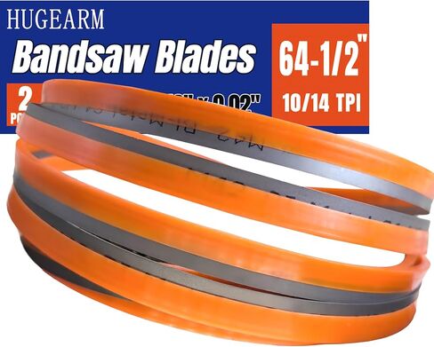 Bandsaw Blades for Horizontal Metal Cutting, 64-1/2 x 1/2 x 0.02 Inch, Band Saw Blades, Bi-Metal M42, 24 TPI, 2 Pack in Saudi Arabia
