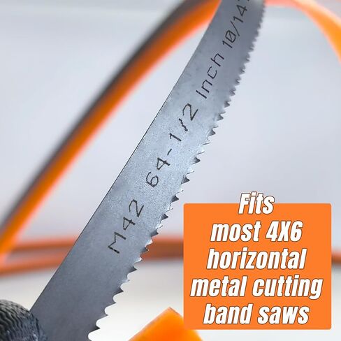 Bandsaw Blades for Horizontal Metal Cutting, 64-1/2 x 1/2 x 0.02 Inch, Band Saw Blades, Bi-Metal M42, 24 TPI, 2 Pack in Saudi Arabia