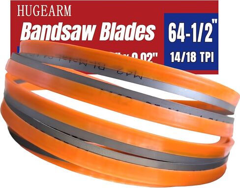 Bandsaw Blades for Horizontal Metal Cutting, 64-1/2 x 1/2 x 0.02 Inch, Band Saw Blades, Bi-Metal M42, 24 TPI, 2 Pack in Saudi Arabia