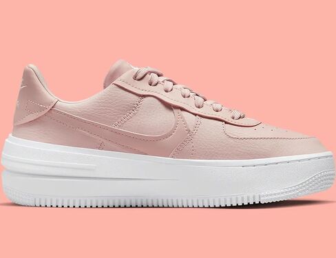 Nike Air Force 1 PLT.AF.ORM Women's Shoes (FN7180-100, White/Pink Blast/Clear Jade/White) Size 11.5 in Saudi Arabia