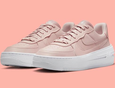 Nike Air Force 1 PLT.AF.ORM Women's Shoes (FN7180-100, White/Pink Blast/Clear Jade/White) Size 11.5 in Saudi Arabia