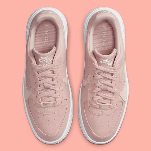 Nike Air Force 1 PLT.AF.ORM Women's Shoes (FN7180-100, White/Pink Blast/Clear Jade/White) Size 11.5 in Saudi Arabia