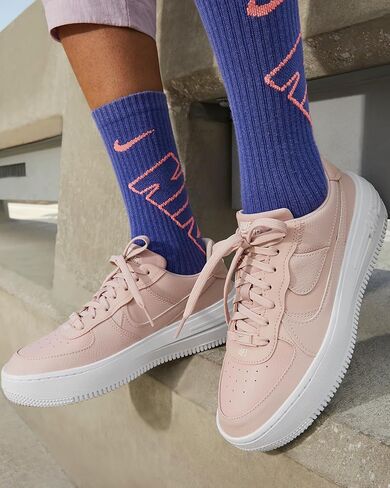 Nike Air Force 1 PLT.AF.ORM Women's Shoes (FN7180-100, White/Pink Blast/Clear Jade/White) Size 11.5 in Saudi Arabia