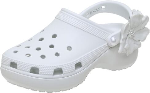 Crocs Classic Platform Clog ، Taupe ، 7 in Saudi Arabia
