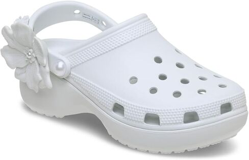 Crocs Classic Platform Clog ، Taupe ، 7 in Saudi Arabia