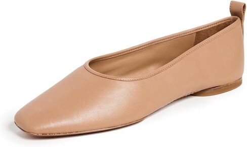 Vince Women's Vivian Classic Ballet Flat Black Leather 5.5 M in Saudi Arabia