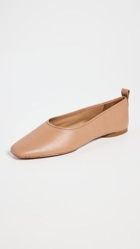 Vince Women's Vivian Classic Ballet Flat Black Leather 5.5 M in Saudi Arabia