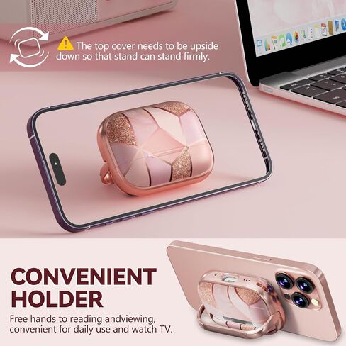 with Safety Lock for AirPods 4 Case,Clear Floral Cute AirPod 4th Generation Case for Women Girly with Cleaner Kit and Keychain-Smiley Doodle in Saudi Arabia