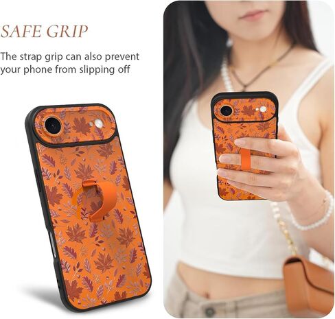 بالنسبة إلى iPhone 16 Pro Max Case مع حزام يدوي ، Kickstand ، علبة هاتف Leaopard Cool Cool Cool Coled Coled Case للنساء ، وغطاء حماية للكاميرا بالكامل ، والأسود in Kuwait