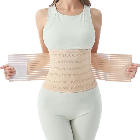 Postpartum Belly Band for Women: Abdominal Binder Post Surgery Compression Support Belt - Waist Trainer Girdle C Section Wrap in Kuwait