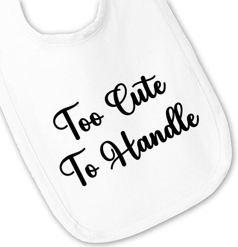 Bib Baby مخصصة - نص مخصص (من 1 إلى 3 أسطر) - Premium Infant Jersey Bib للحديدين الجدد in Kuwait