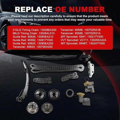 Timing Chain Kit Water Oil Pump 2.4L Fit for Frontier 1998-2004 Frontier for Xterra 2002-2004 KA24DE Car Engine Repair Parts 13028ZD00A 130289E010 15010F450A05 12493964 in Saudi Arabia