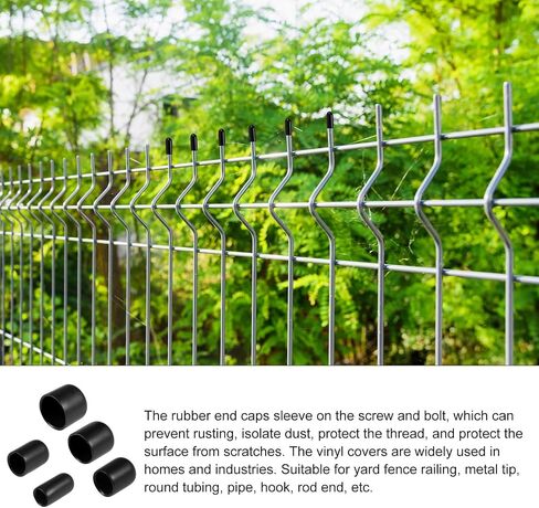 Screw Thread Protector Cover Rubber End Caps, [for Screw, Bolt] - 1/4" 3/8" 1/2" 3/4" 7/8" ID/Clear/25pcs in Saudi Arabia