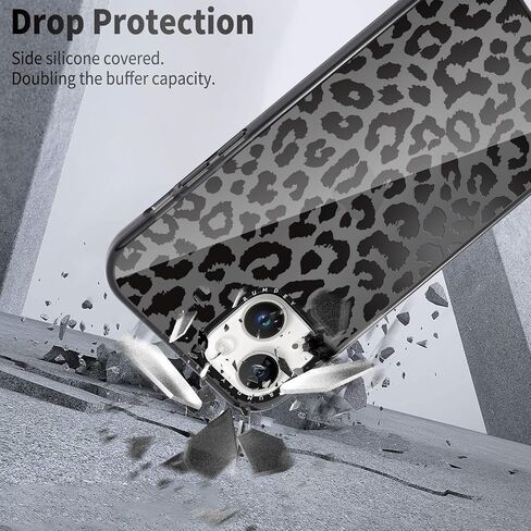 2 حزمة CHEETAH طباعة حالات Apple iPhone 13 / iPhone 14 CASE 6.1 بوصة ، واضحة Coquette Fashion Leopard أنماط للفتيات Funda مع حماية الصدمة السيليكون لينة TPU in Kuwait