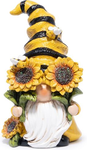 Hodao 3 PCS Bumble Bee Spring Gnome التماثيل ديكورات العسل Bee elf الحلي الدخنة العالمية النحل ديكور هدايا للمنزل ، الشرفة ، الفناء ، سرير زهرة في الهواء الطلق ، هدايا حديقة للنساء ، أمي ، أمي in Kuwait