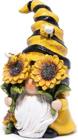 Hodao 3 PCS Bumble Bee Spring Gnome التماثيل ديكورات العسل Bee elf الحلي الدخنة العالمية النحل ديكور هدايا للمنزل ، الشرفة ، الفناء ، سرير زهرة في الهواء الطلق ، هدايا حديقة للنساء ، أمي ، أمي in Kuwait