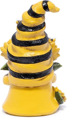 Hodao 3 PCS Bumble Bee Spring Gnome التماثيل ديكورات العسل Bee elf الحلي الدخنة العالمية النحل ديكور هدايا للمنزل ، الشرفة ، الفناء ، سرير زهرة في الهواء الطلق ، هدايا حديقة للنساء ، أمي ، أمي in Kuwait